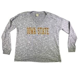 UG Apparel Iowa State Sweater Women's Medium Cyclones Grey Long Sleeve NCAA